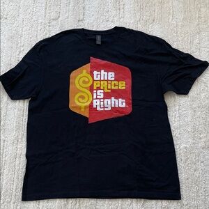 Black The Price is Right Graphic T-Shirt XL 100% cotton Gildan NWOTS